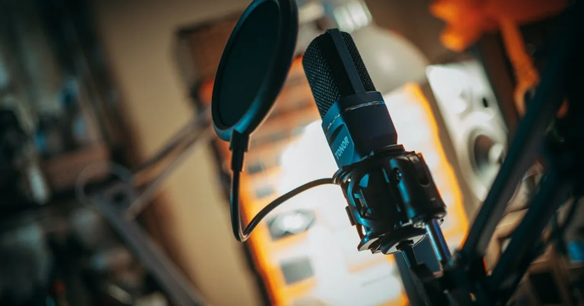 Voice actor in professional home studio recording audio for ACX submission